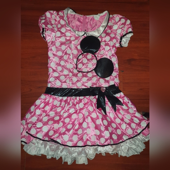 Kids Minnie Mouse Halloween Costume PINK DRESS KIDS medium - Picture 1 of 5